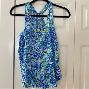 Lilly Pulitzer Blue Crush After Party Tank Top